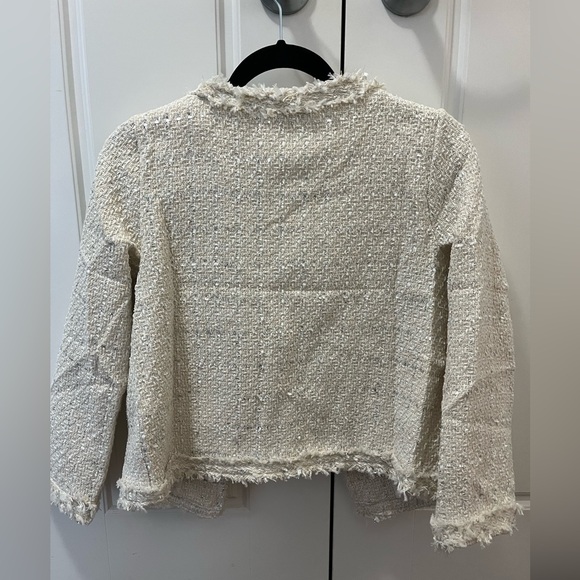 Tweed Jacket - Beige - Sz Small - Picture 3 of 5